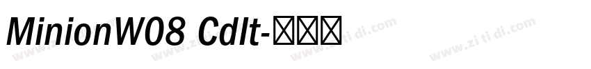 MinionW08 CdIt字体转换